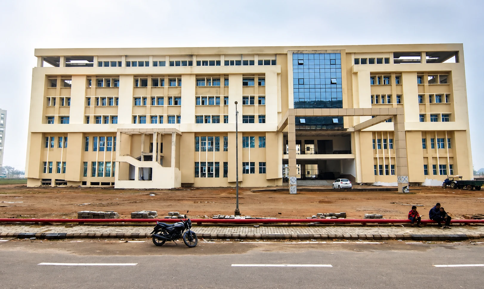 Medical College building at Maharaja Agrasen Medical University and Hospital